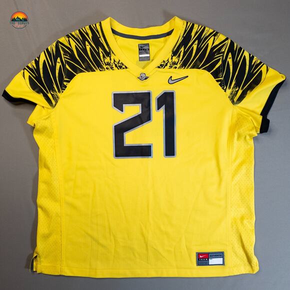 Nike Other - Nike Oregon Ducks Football Jersey Yellow Short Sleeve Pullover Boys Size 2XL